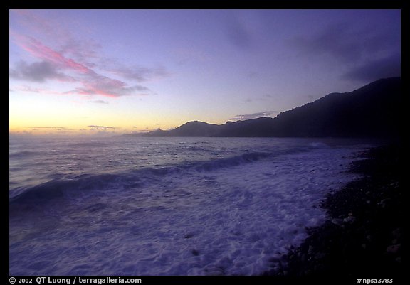 Vatia Bay at dawn, Tutuila Island. National Park of American Samoa