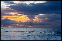 Tropical clouds at sunrise. National Park of American Samoa ( color)