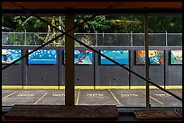 Parking lot, Visitor Center. National Park of American Samoa ( color)