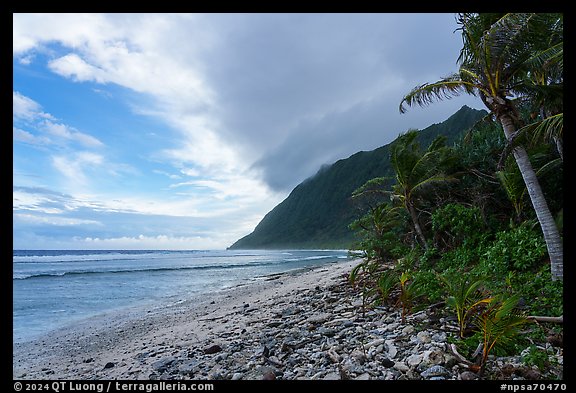 East end of Ofu Beach. National Park of American Samoa (color)