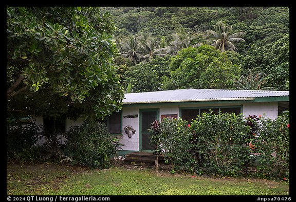 Ofu Ranger Station and Visitor Center. National Park of American Samoa (color)