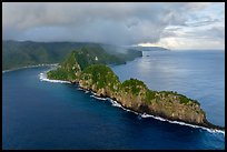 Aerial view of Pola Island, Tuitula. National Park of American Samoa ( color)