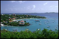 Cruz Bay. Virgin Islands National Park, US Virgin Islands. (color)