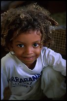 Native kids. Virgin Islands National Park, US Virgin Islands. (color)