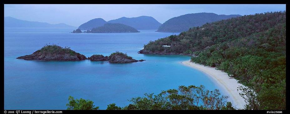 Tropical coast. Virgin Islands National Park (color)