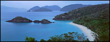 Tropical coast. Virgin Islands National Park (Panoramic color)