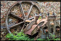 Steam powered sugarcane crusher, Reef Bay sugar factory. Virgin Islands National Park ( color)