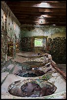 Boiling bench, Reef Bay sugar factory. Virgin Islands National Park ( color)