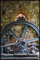 Part of steam engine, Reef Bay sugar factory. Virgin Islands National Park ( color)