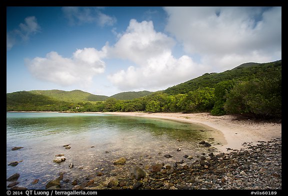 Little Lameshur beach. Virgin Islands National Park (color)