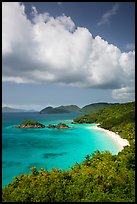 Trunk Bay and cloud. Virgin Islands National Park ( color)