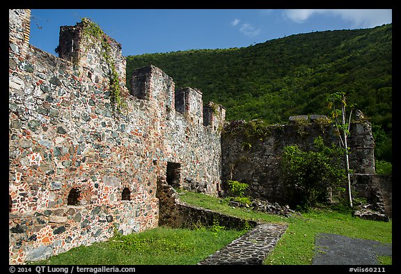 Annaberg Sugar Mill ruins. Virgin Islands National Park (color)