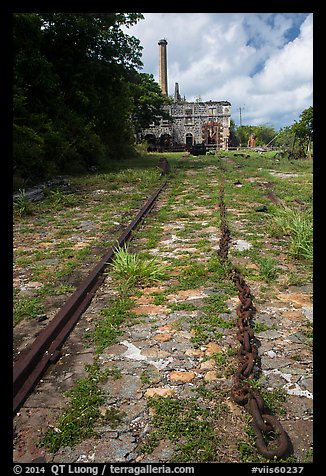 Creque Marine Railway slipway, Hassel Island. Virgin Islands National Park (color)