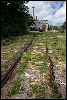 Creque Marine Railway slipway, Hassel Island. Virgin Islands National Park ( color)