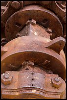 Winch detail, Creque Marine Railway, Hassel Island. Virgin Islands National Park ( color)