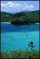 Tropical anchorage, Francis Bay. Virgin Islands National Park, US Virgin Islands. (color)