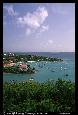Cruz Bay harbor. Virgin Islands National Park, US Virgin Islands.