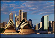 Opera House and high rise buildings. Australia ( color)