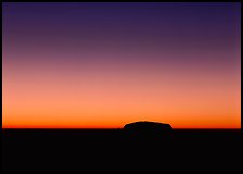 Dawn, Ayers Rock. Australia ( color)