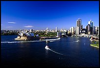 Opera house and Ferry harbour. Sydney, New South Wales, Australia ( color)