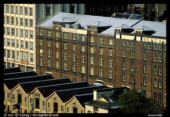 Colonial-era buildings of the Rocks. Sydney, New South Wales, Australia (color)