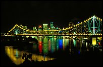 Brisbane by night. Brisbane, Queensland, Australia