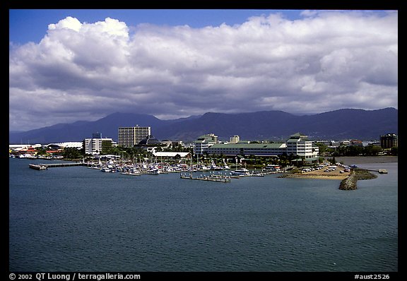 Aerial view of Cairns. Queensland, Australia (color)