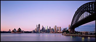 Sydney skyline at dawn. Sydney, New South Wales, Australia