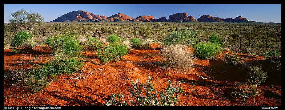 Outback landscape, Olgas. Olgas, Uluru-Kata Tjuta National Park, Northern Territories, Australia