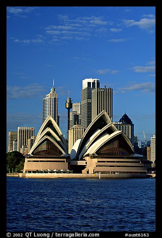 Opera House and skyline. Sydney, New South Wales, Australia (color)