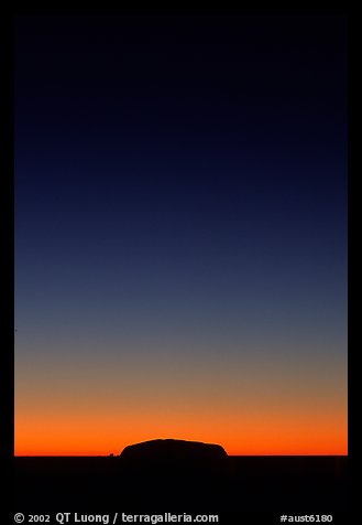 Dawn on Ayers Rock. Uluru-Kata Tjuta National Park, Northern Territories, Australia (color)