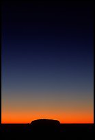 Dawn on Ayers Rock. Uluru-Kata Tjuta National Park, Northern Territories, Australia ( color)