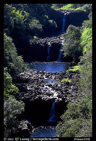 Umauma Falls. Big Island, Hawaii, USA (color)