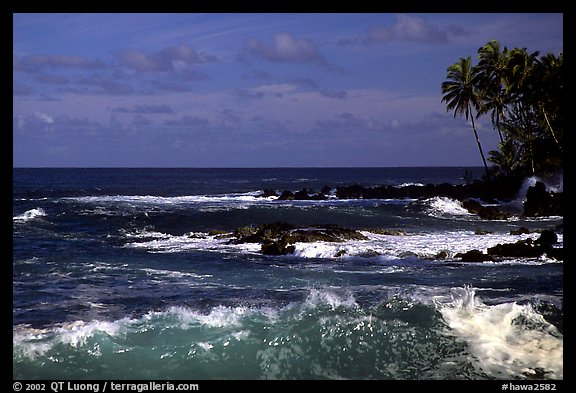 Ocean view, Keanae Peninsula. Maui, Hawaii, USA