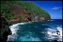 Red sand beach in Hana. Maui, Hawaii, USA