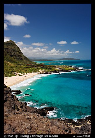 Makapuu Beach and bay. Oahu island, Hawaii, USA