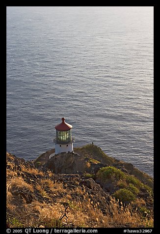 Makapuu head ligthouse, early morning. Oahu island, Hawaii, USA