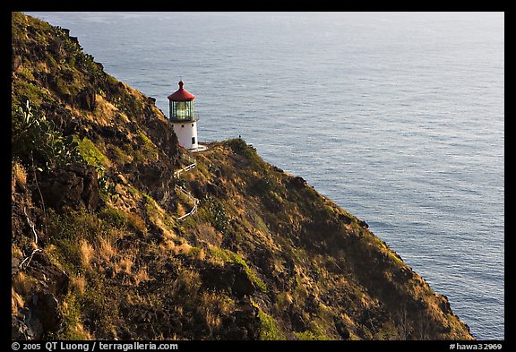 Makapuu head lighthouse, early morning. Oahu island, Hawaii, USA