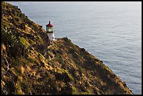 Makapuu head lighthouse, early morning. Oahu island, Hawaii, USA (color)