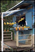 Decorated fruit stand. Oahu island, Hawaii, USA (color)