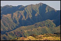 Koolau Mountains, early morning. Oahu island, Hawaii, USA