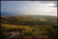 Diamond Head crater, early morning. Oahu island, Hawaii, USA ( color)