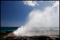 Spouting horn blow hole. Kauai island, Hawaii, USA ( color)