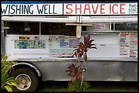 Truck selling shave ice. Kauai island, Hawaii, USA (color)