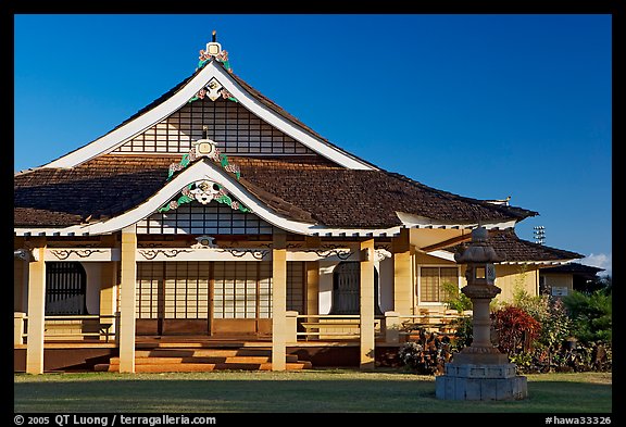 Zen temple, Hanapepe. Kauai island, Hawaii, USA (color)