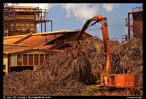 Sugar cane mill. Kauai island, Hawaii, USA (color)