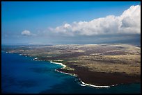 Aerial view of Kona Coast. Big Island, Hawaii, USA (color)