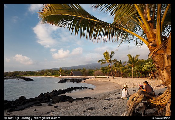 Evening on Honokohau Beach, Kaloko-Honokohau National Historical Park. Hawaii, USA