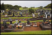 Japanese graves, Hilo. Big Island, Hawaii, USA