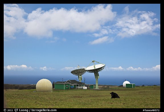 South Point satellite station. Big Island, Hawaii, USA